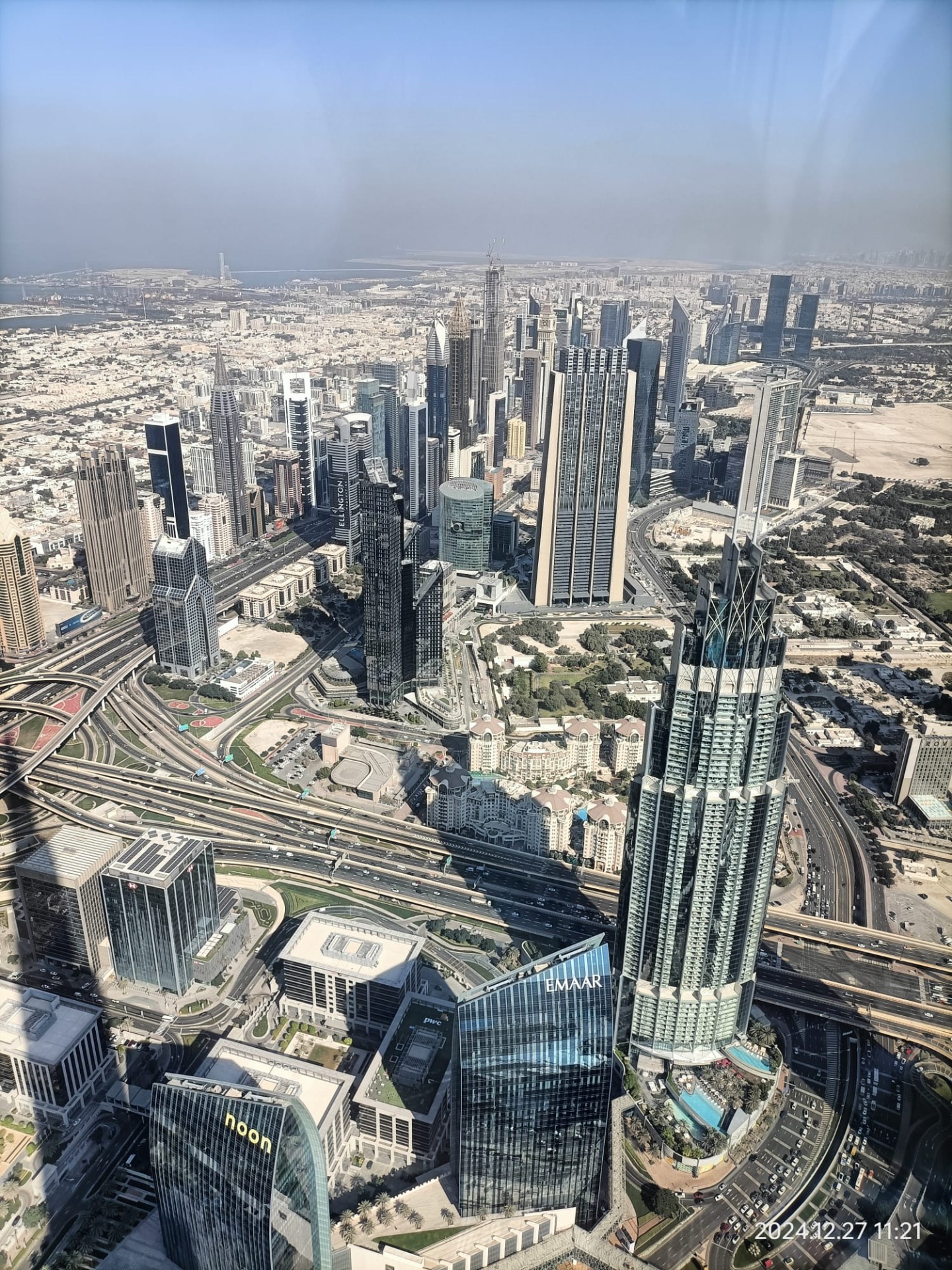 NOG, NOG meer uitzicht vanaf de Burj Khalifa! (Op het centrum)