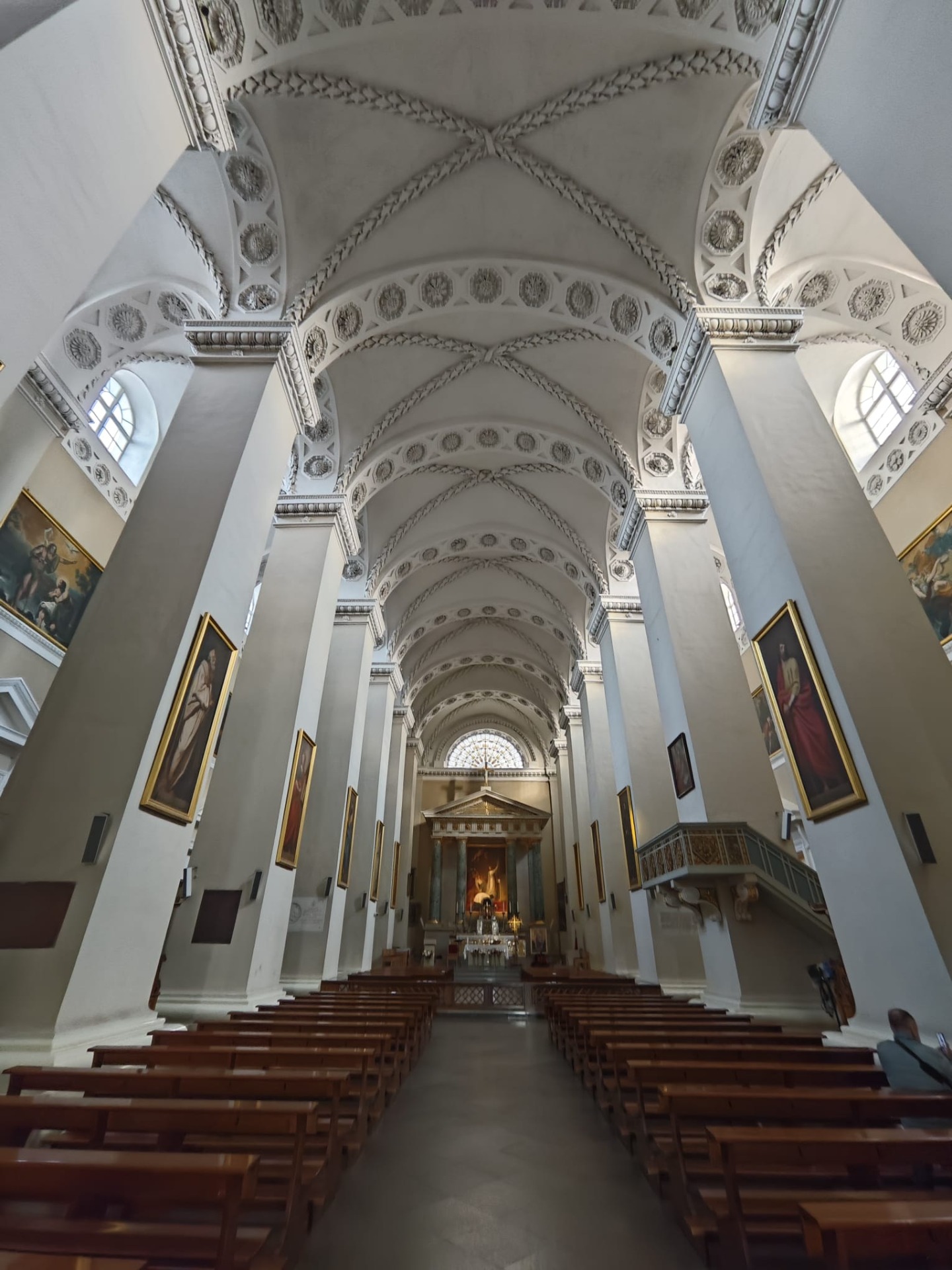 De binnenkant van de Kathedraal van Vilnius!