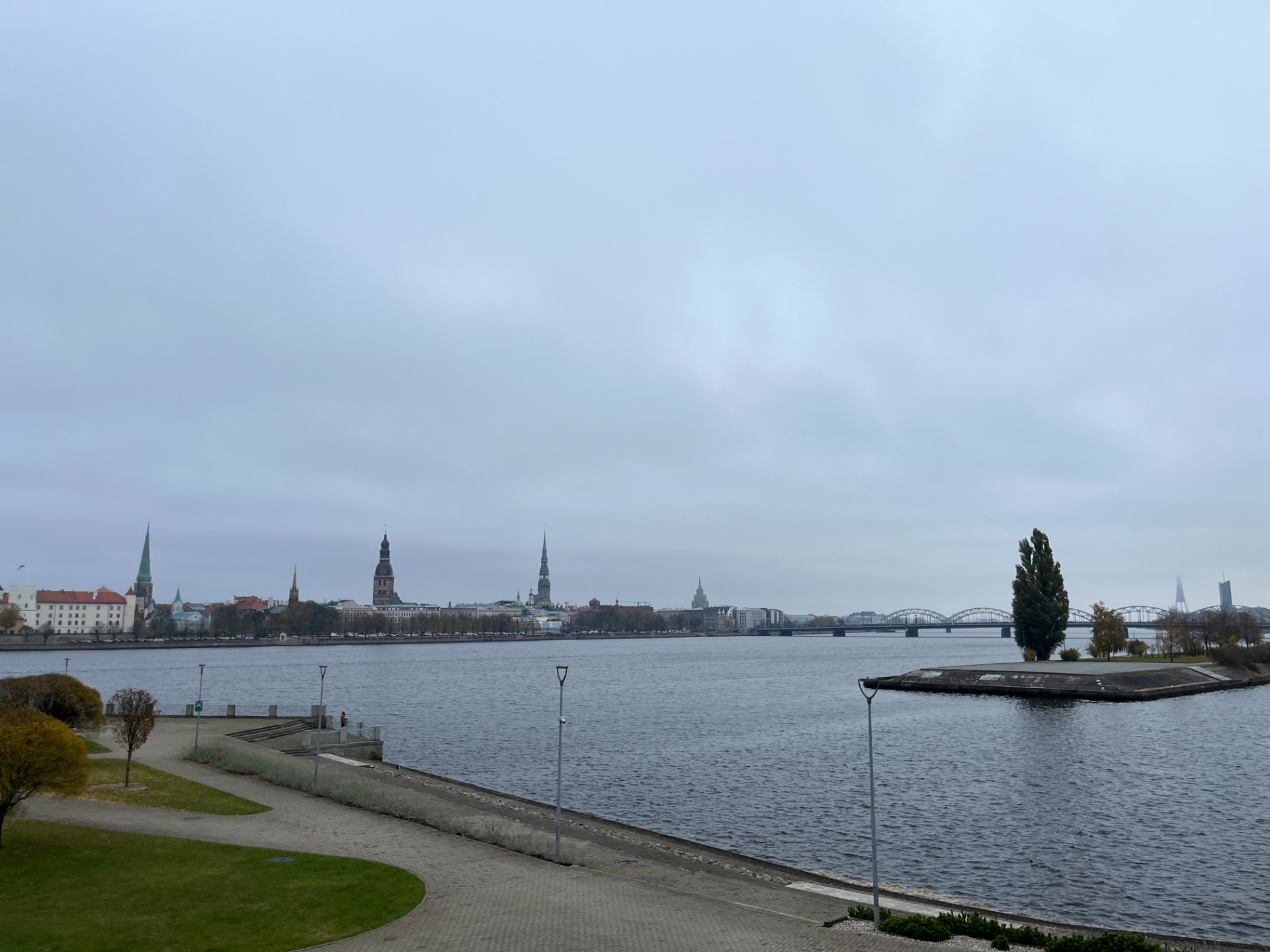 Het uitzicht op de oude stad van Riga!