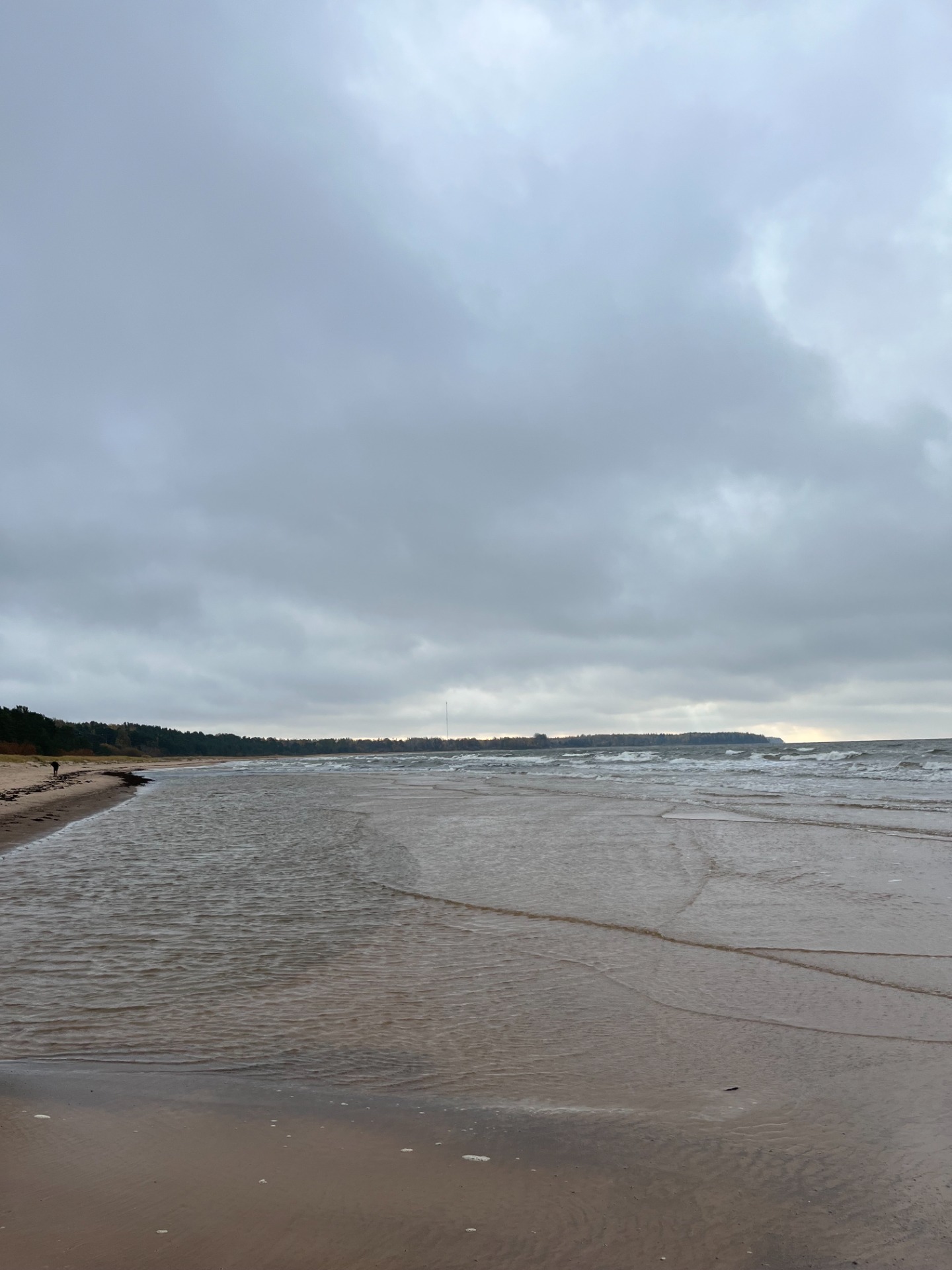 Het uitzicht op het Letse strand!