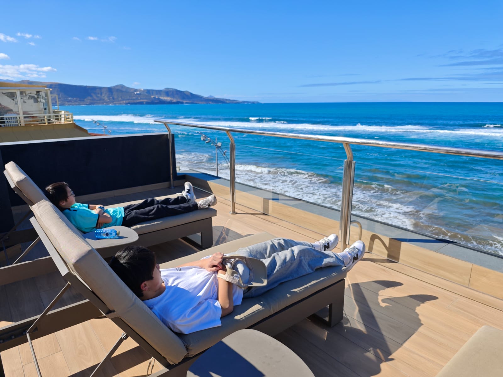 Genieten op het dakterras!