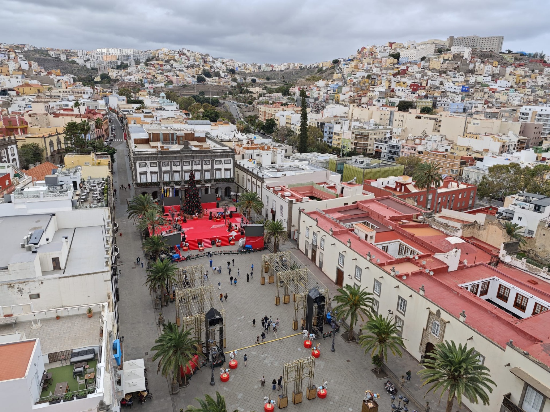 Het uitzicht op het Sint-Anaplein