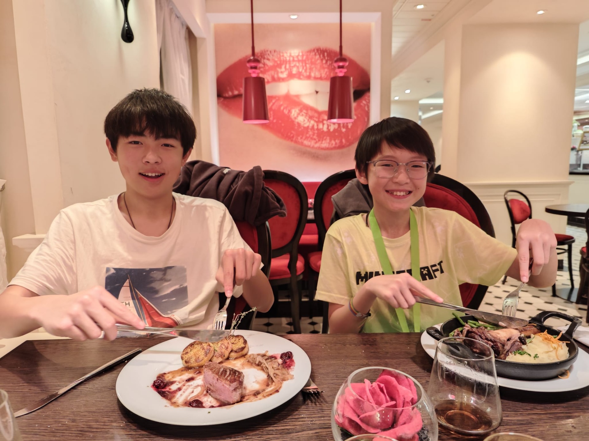 Eten bij het French Kiss Restaurant