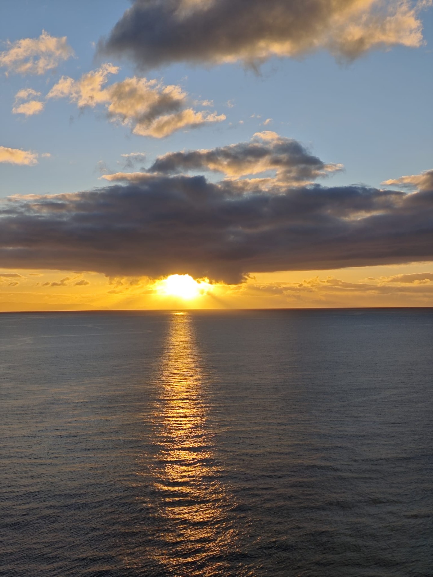 De prachtige zonsopgang!