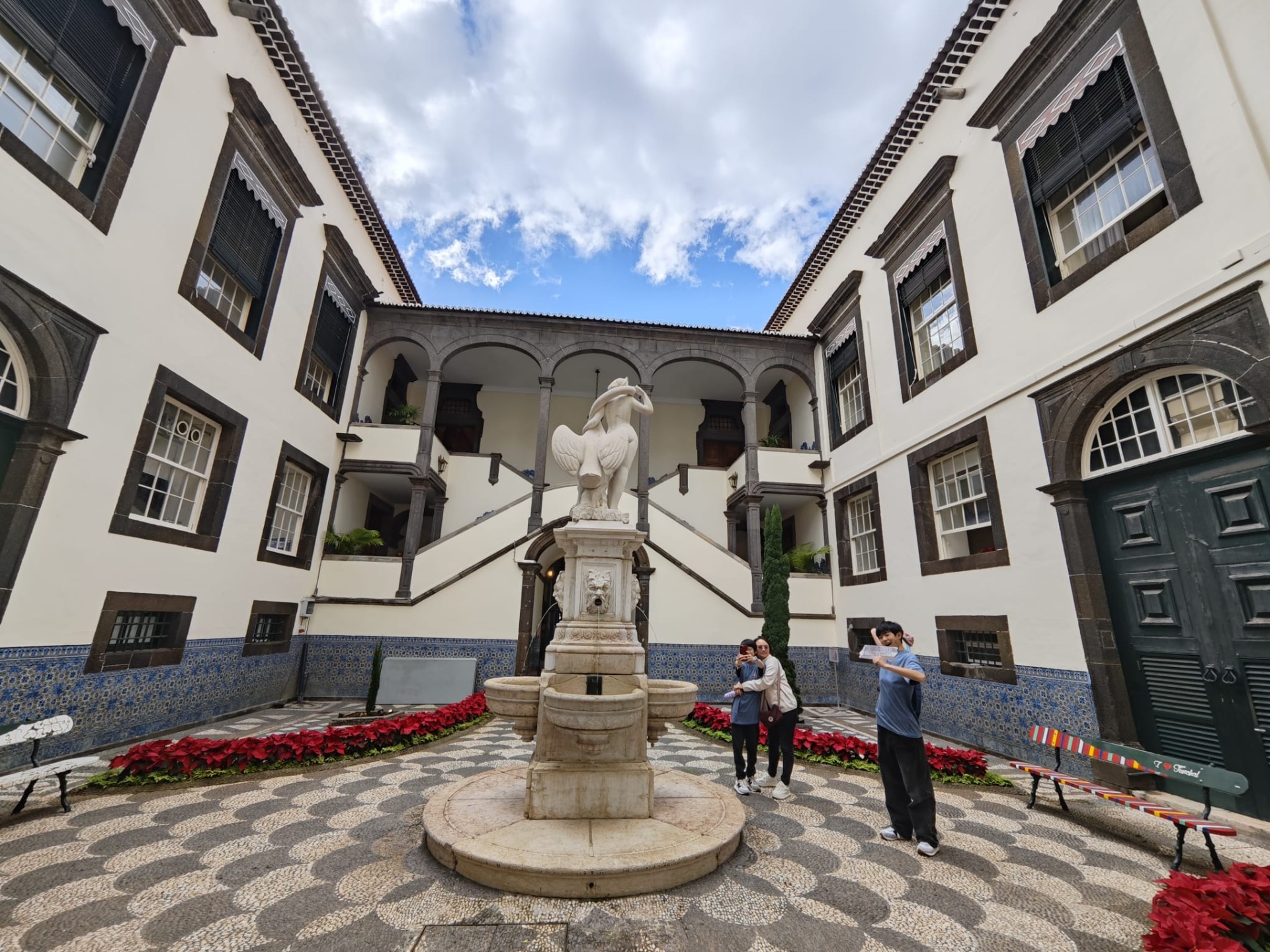 De binnenplaats van het stadshuis van Funchal!
