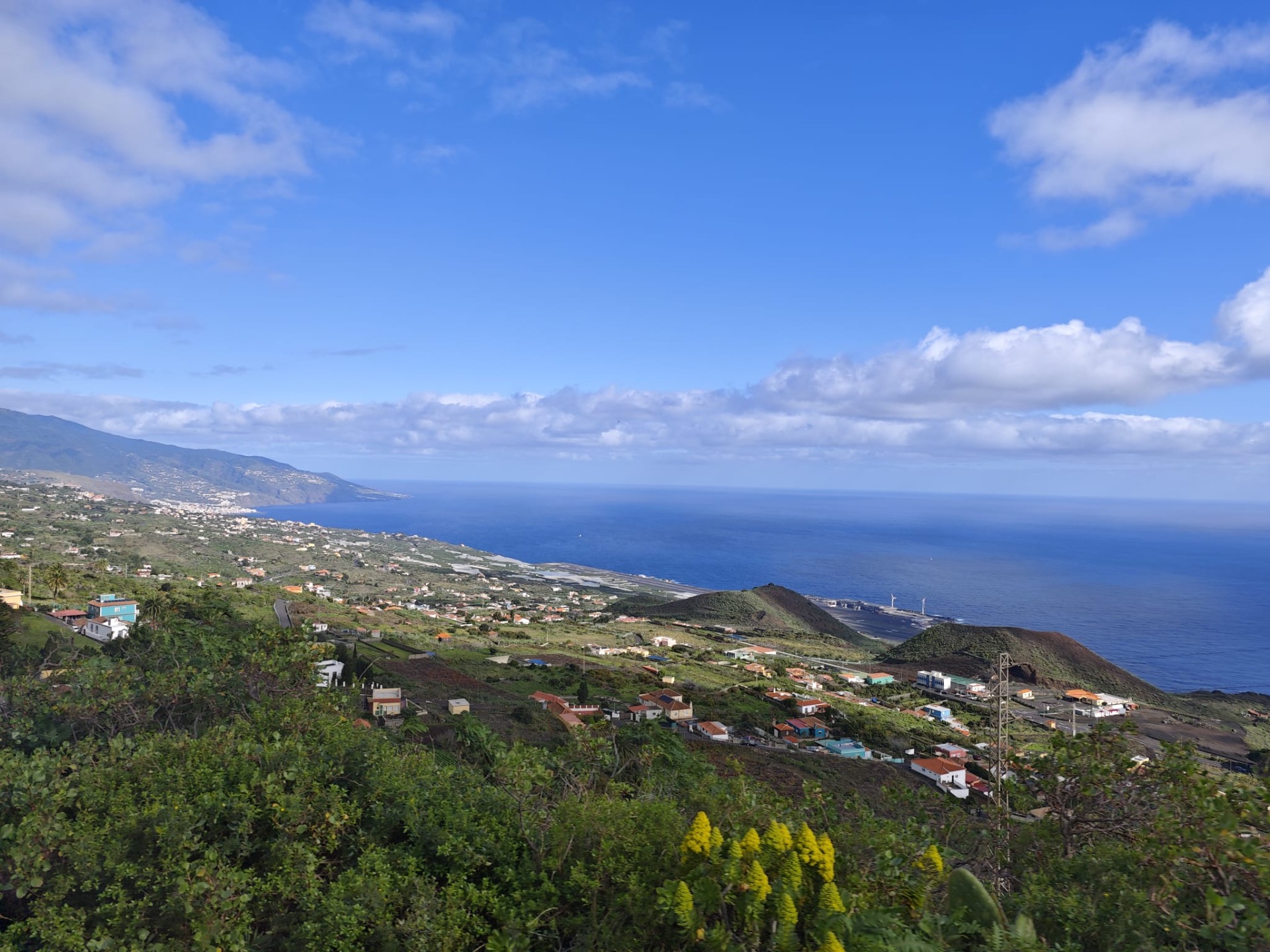 Het uitzicht vanaf de bus!