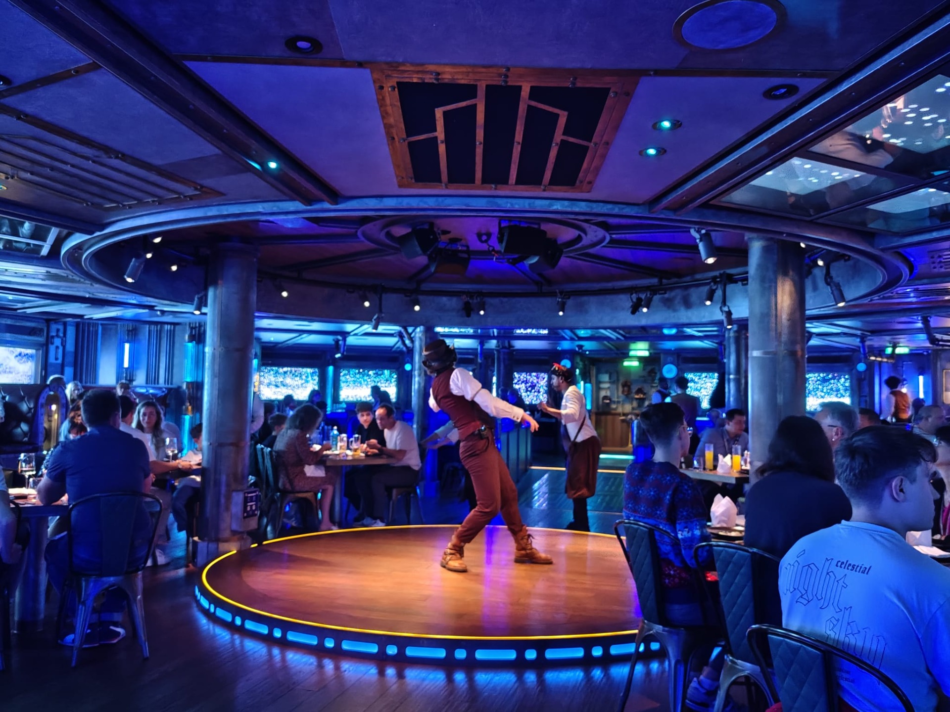 In het Time Machine Restaurant!