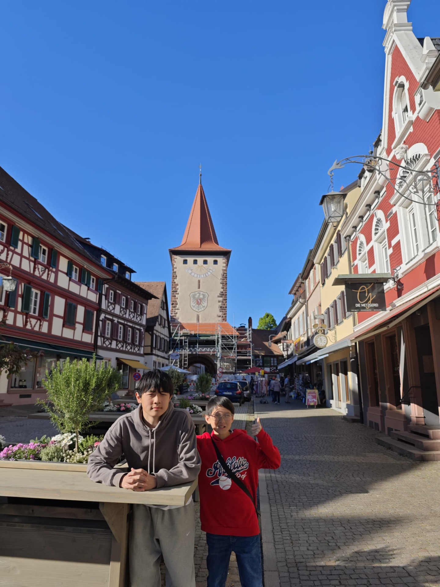 Op selfie met de Obertorturm!