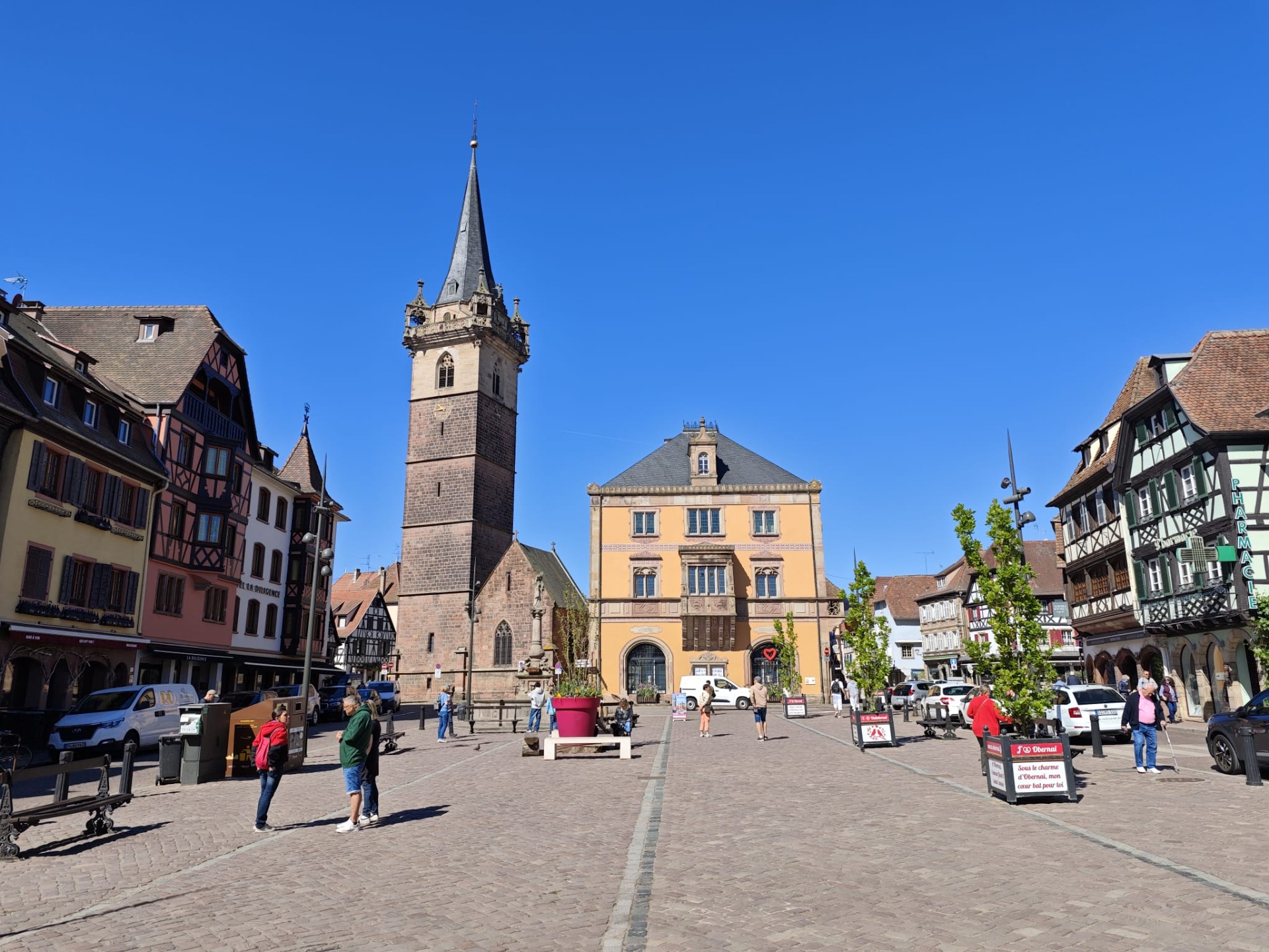 Het uitzicht op het stadhuis en de Kappelturm!