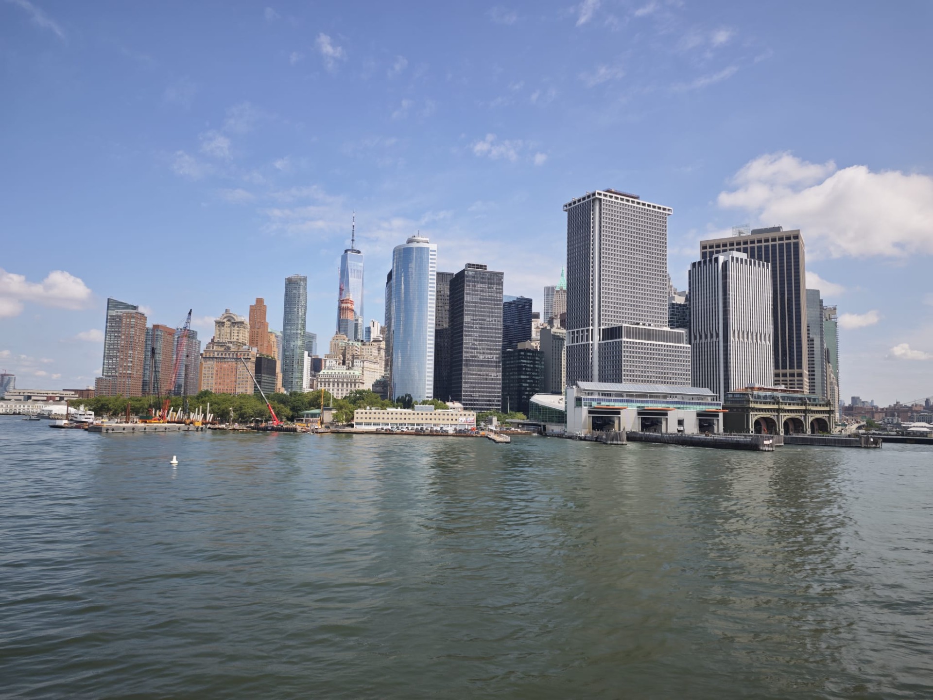 Het uitzicht op de Financial District vanaf de Staten Island Ferry!