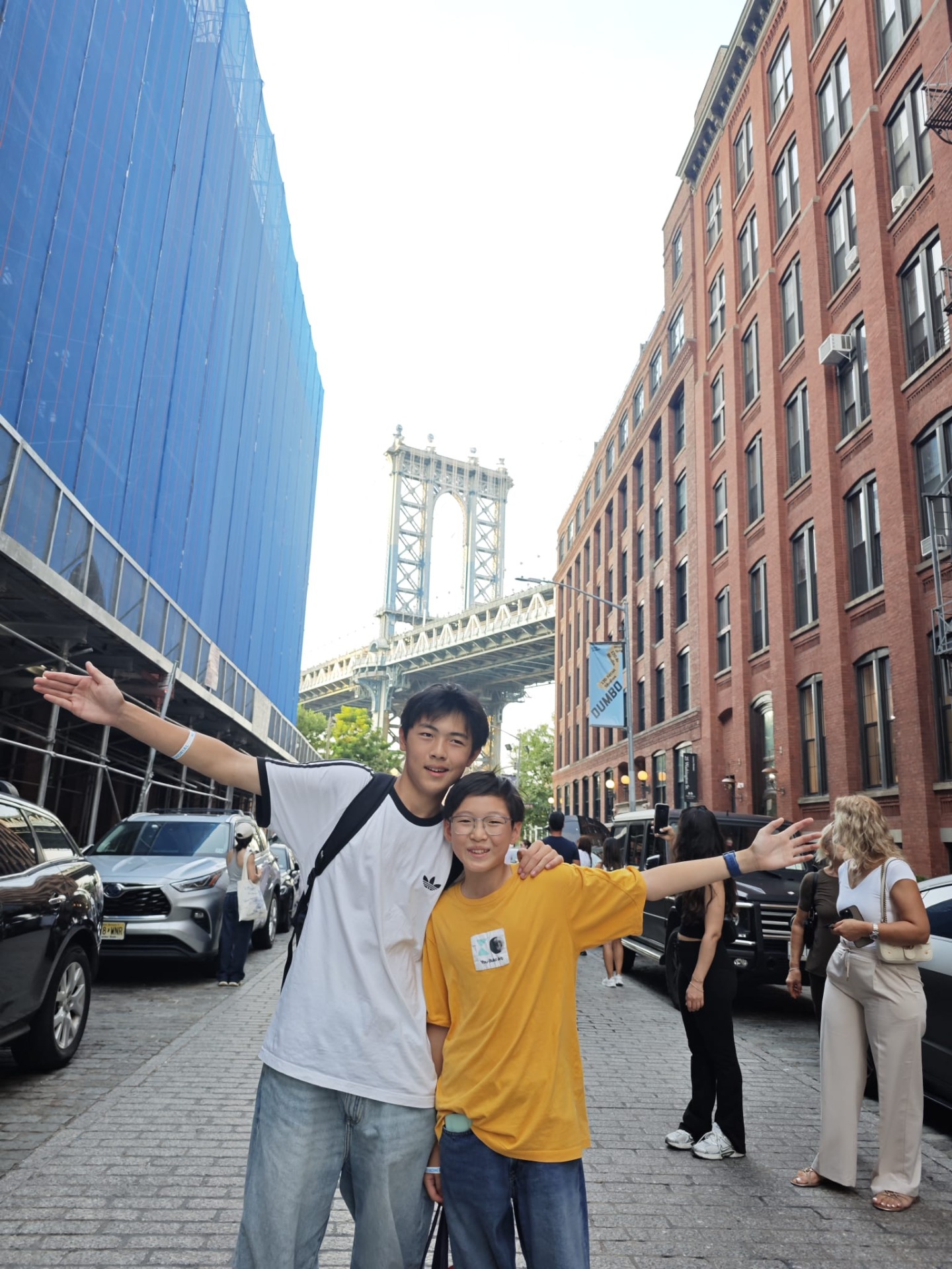 Op selfie met de Manhattan Bridge!