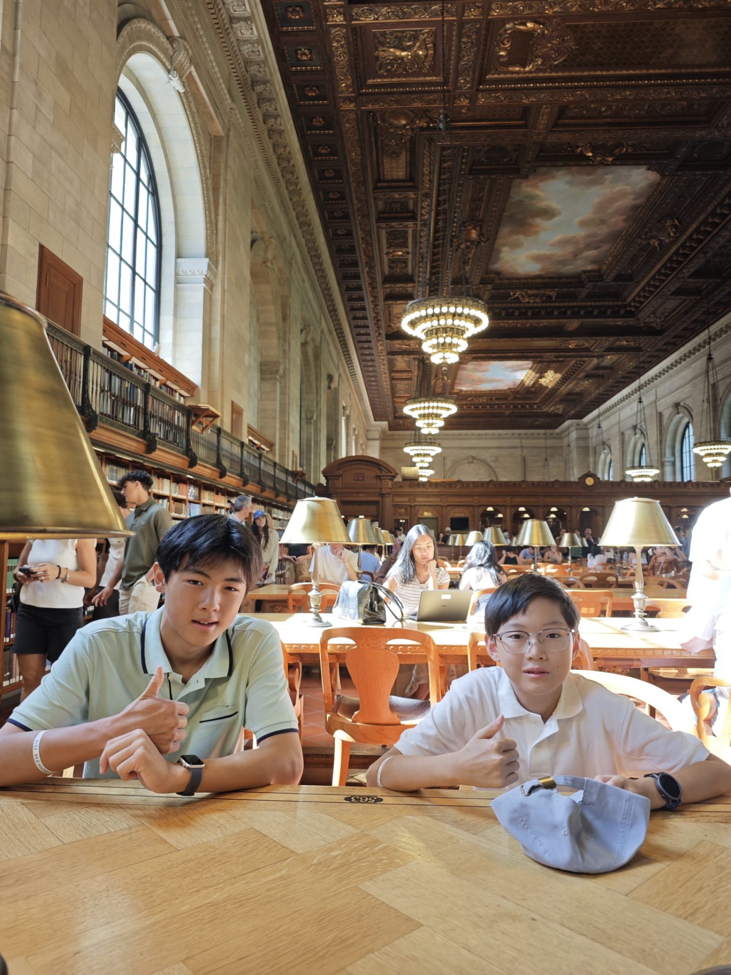 Zitten in de Rose Main Reading Room!