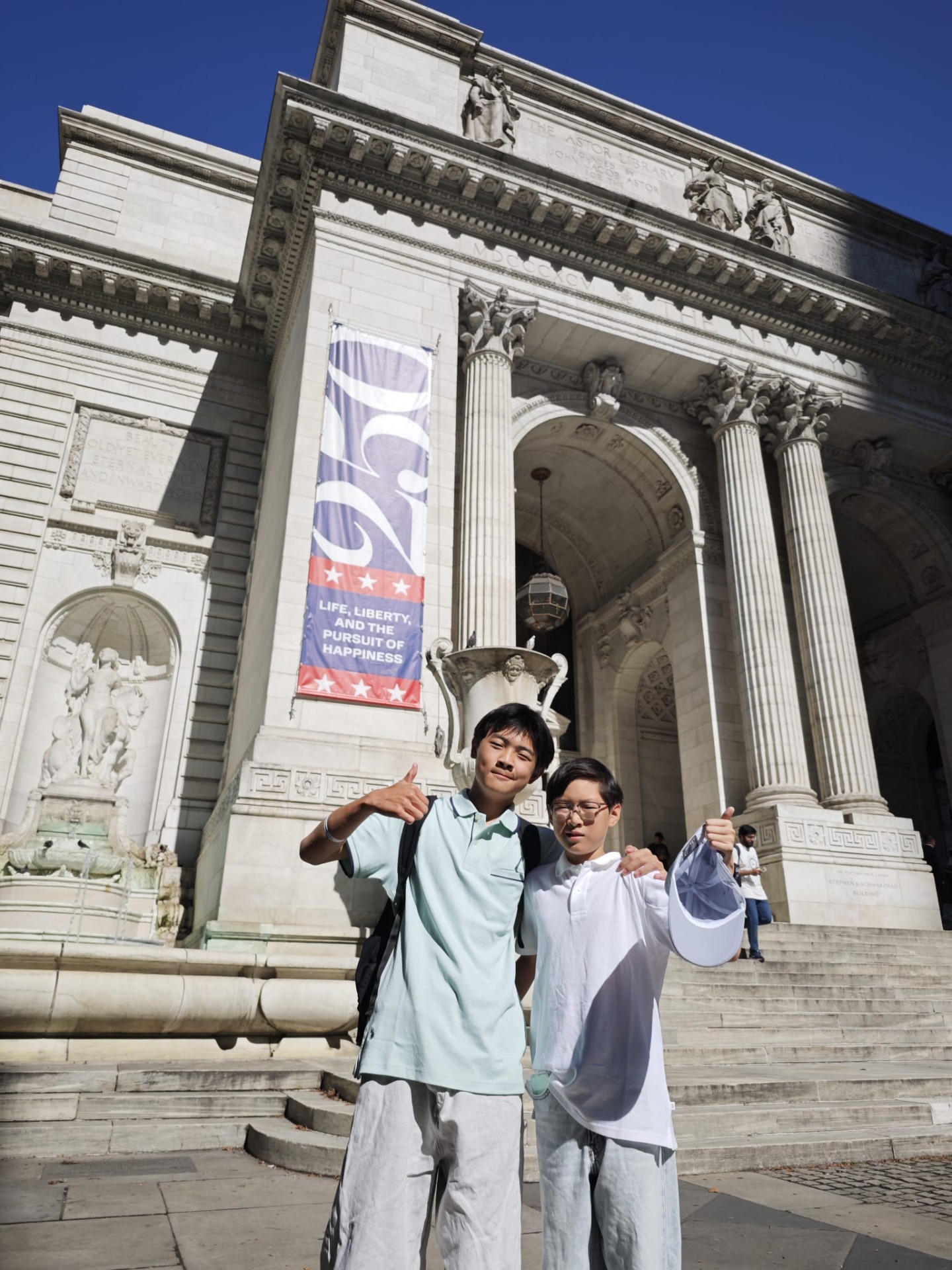 Op selfie met de NYPL!
