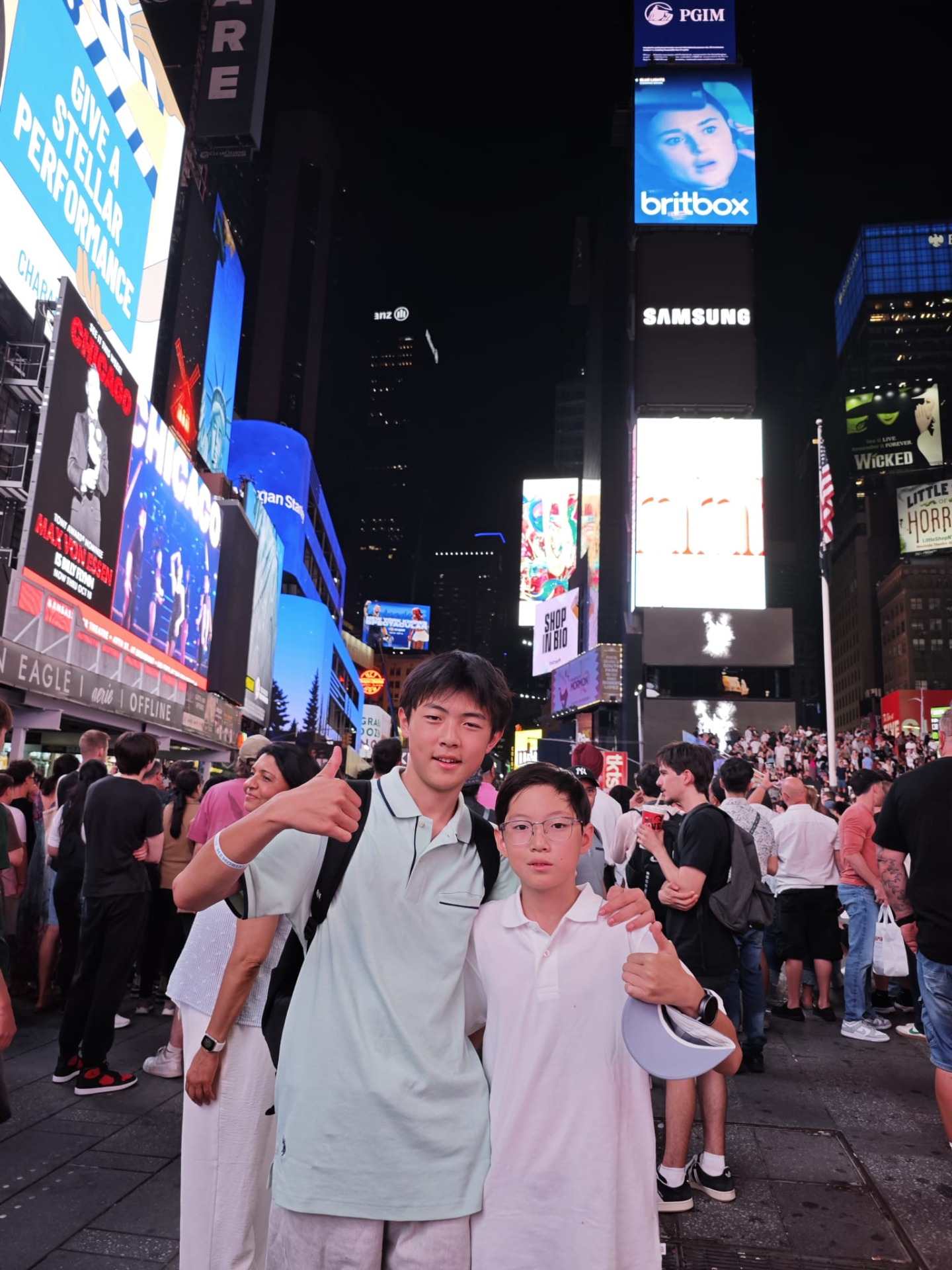 Op Times Square!