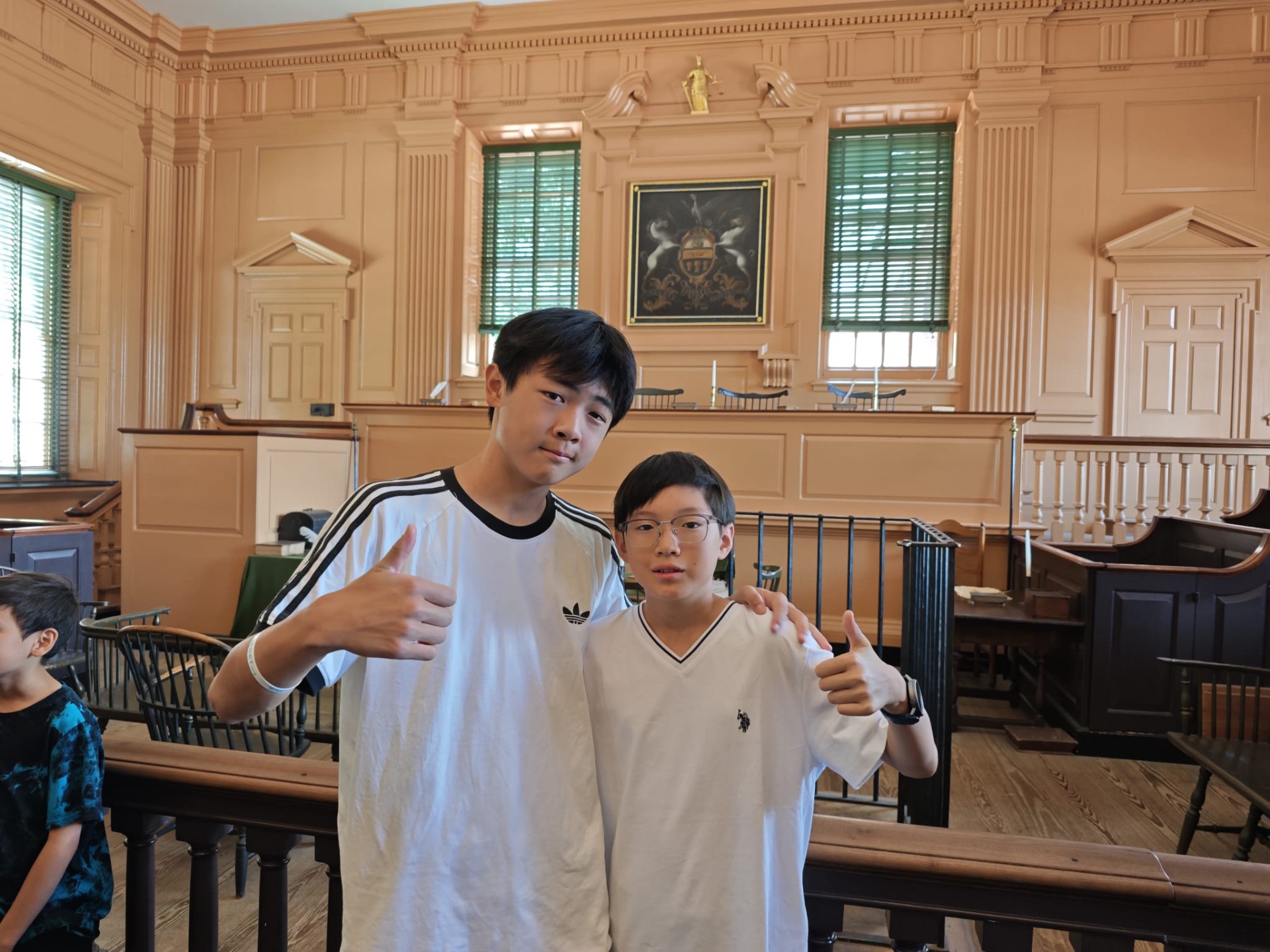 Op selfie in de Independence Hall!