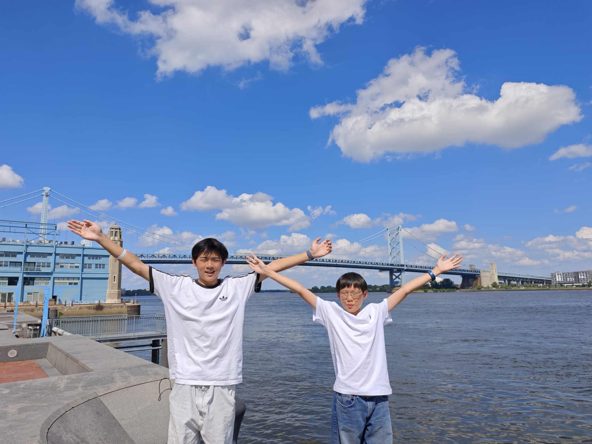 Op selfie op Penn's Landing!