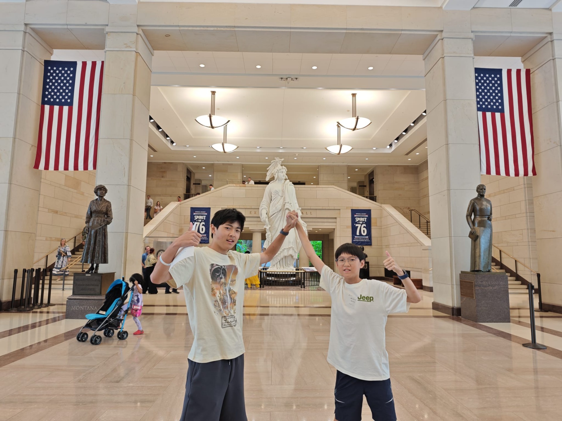 Op selfie in de Emancipation Hall!