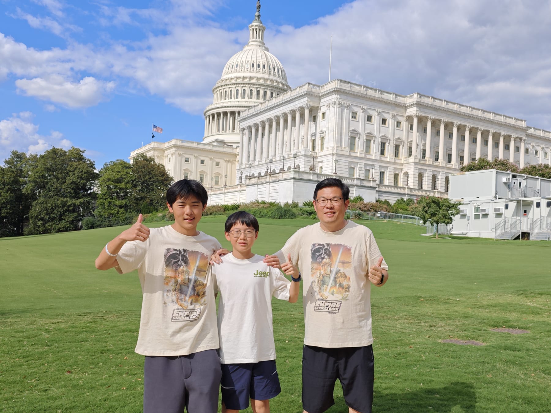 Op selfie met de US Capitol!
