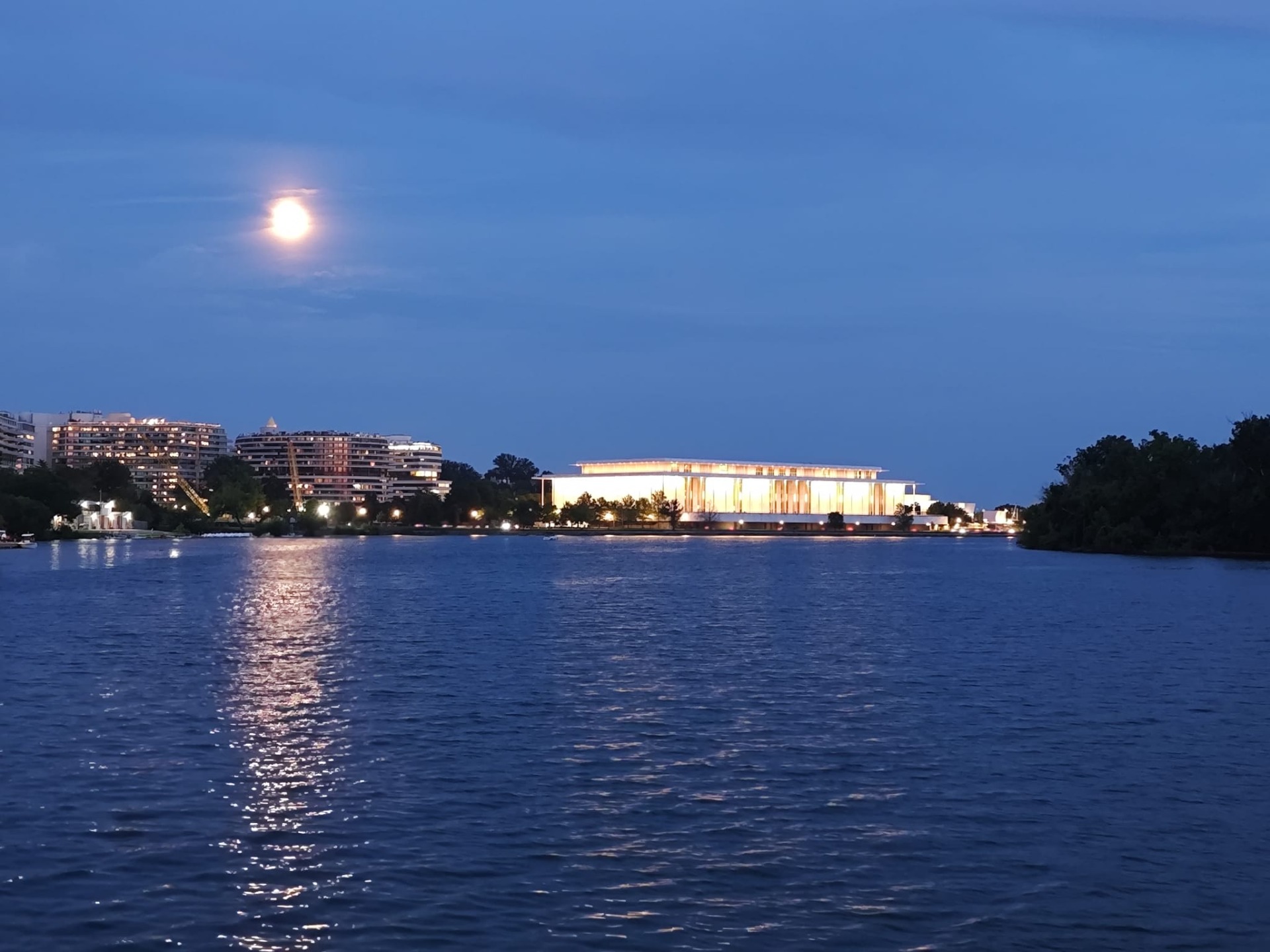 Het uitzicht over de Potomac!