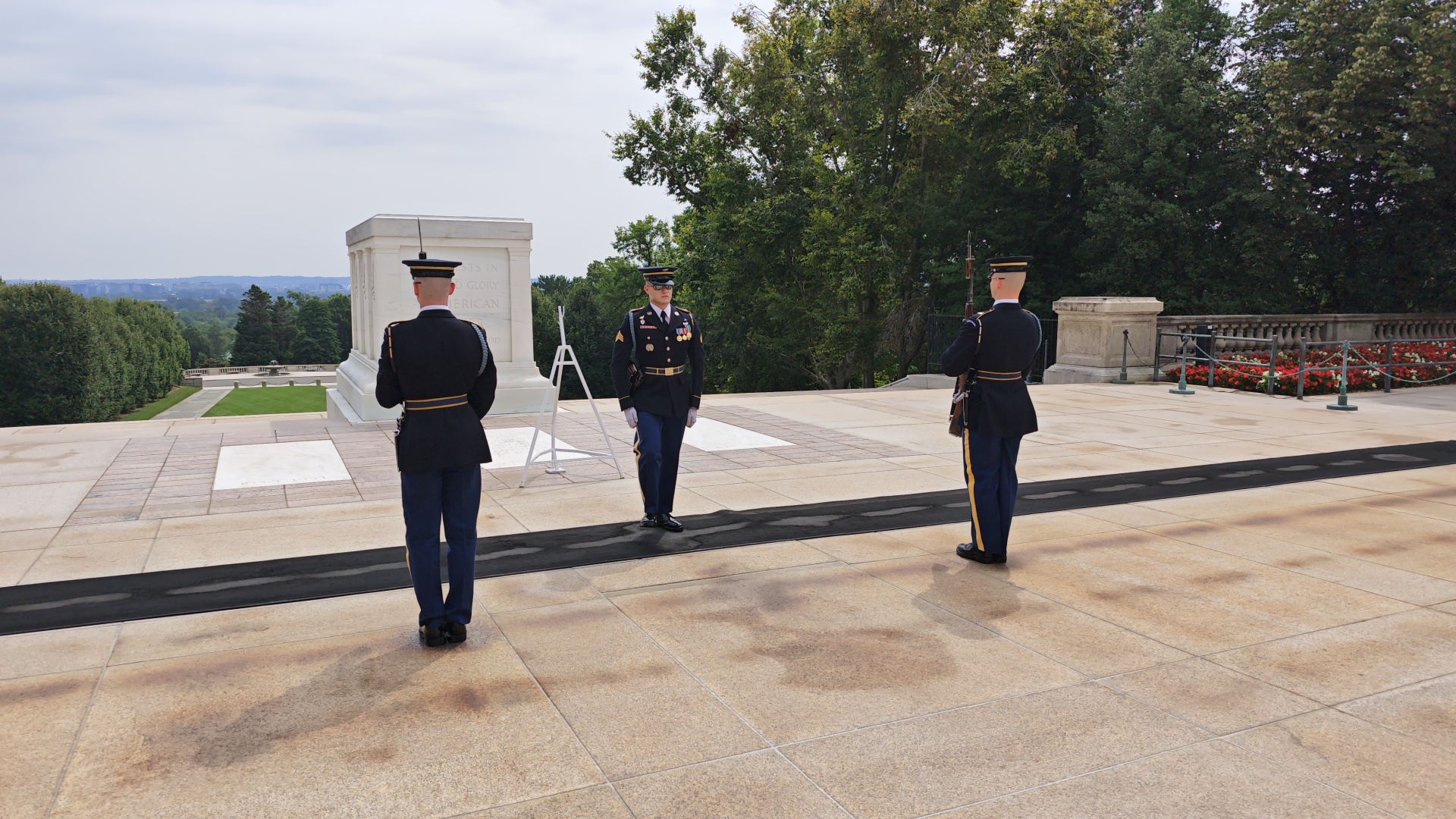 De Tomb of the Unknown Soldier en de wachters