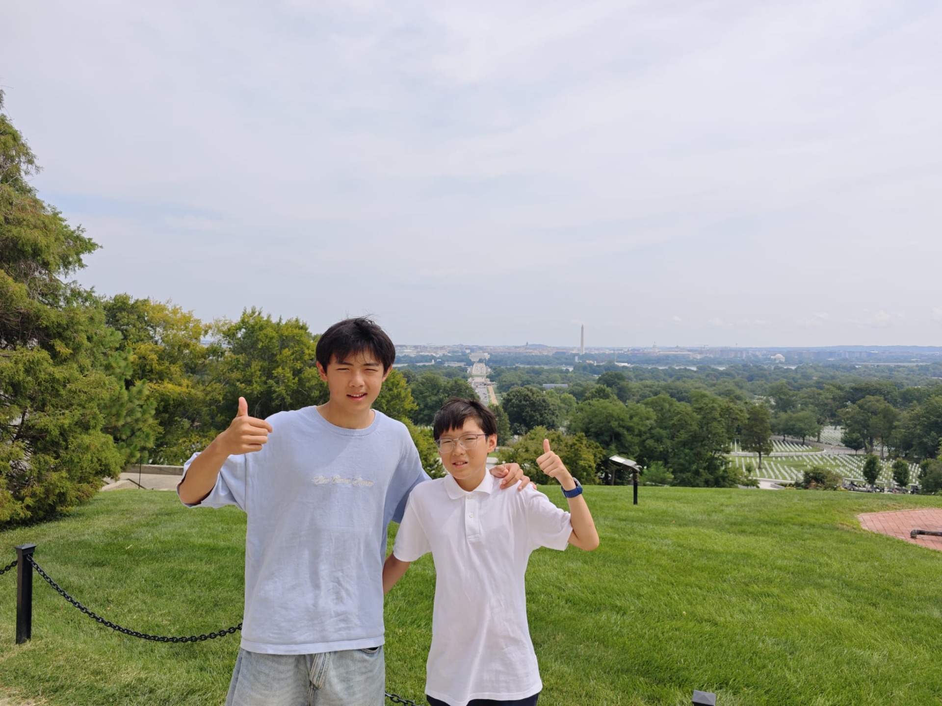 Het uitzicht op Washington!