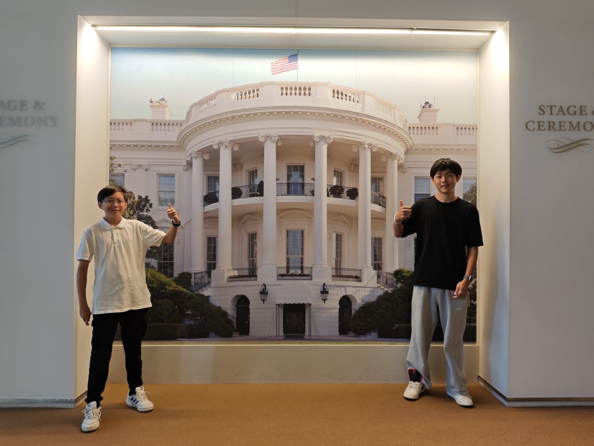 In het White House Visitor Center!