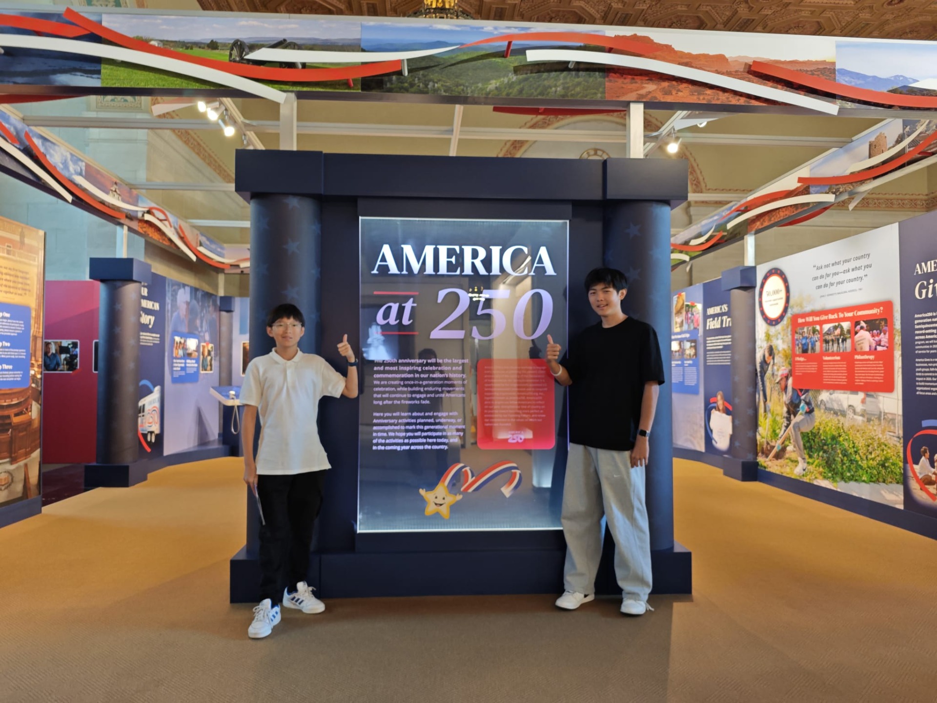 De tentoonstelling over America 250!