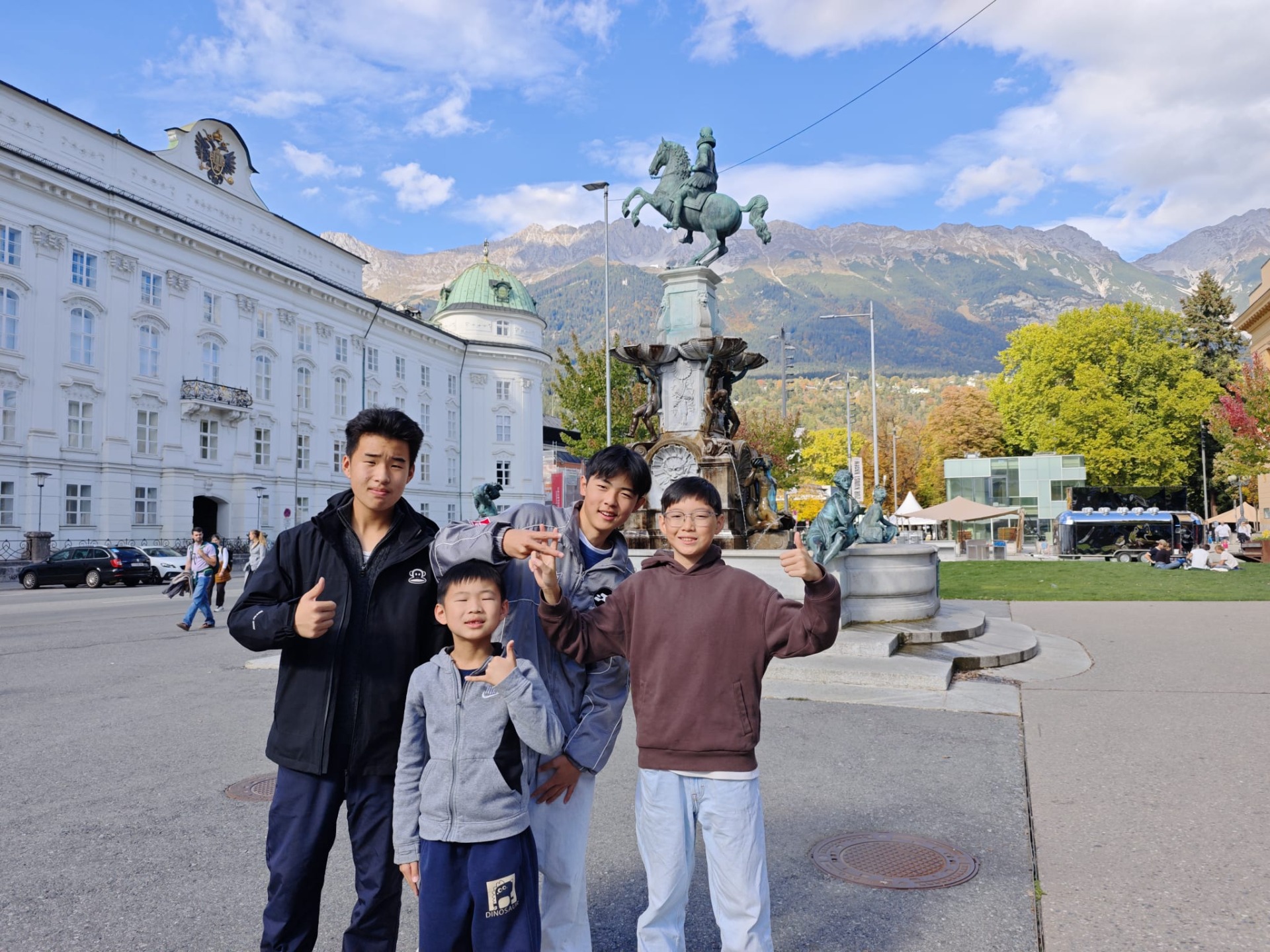 Op selfie met de Koninklijke Hofburg op de achtergrond!