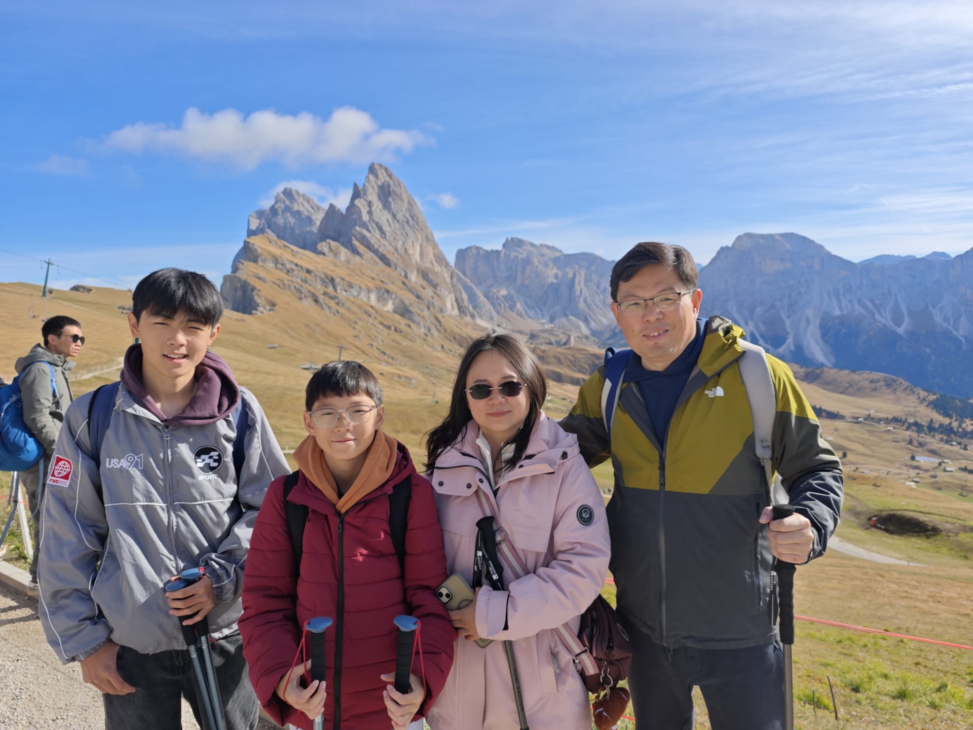 Op selfie met de Seceda!