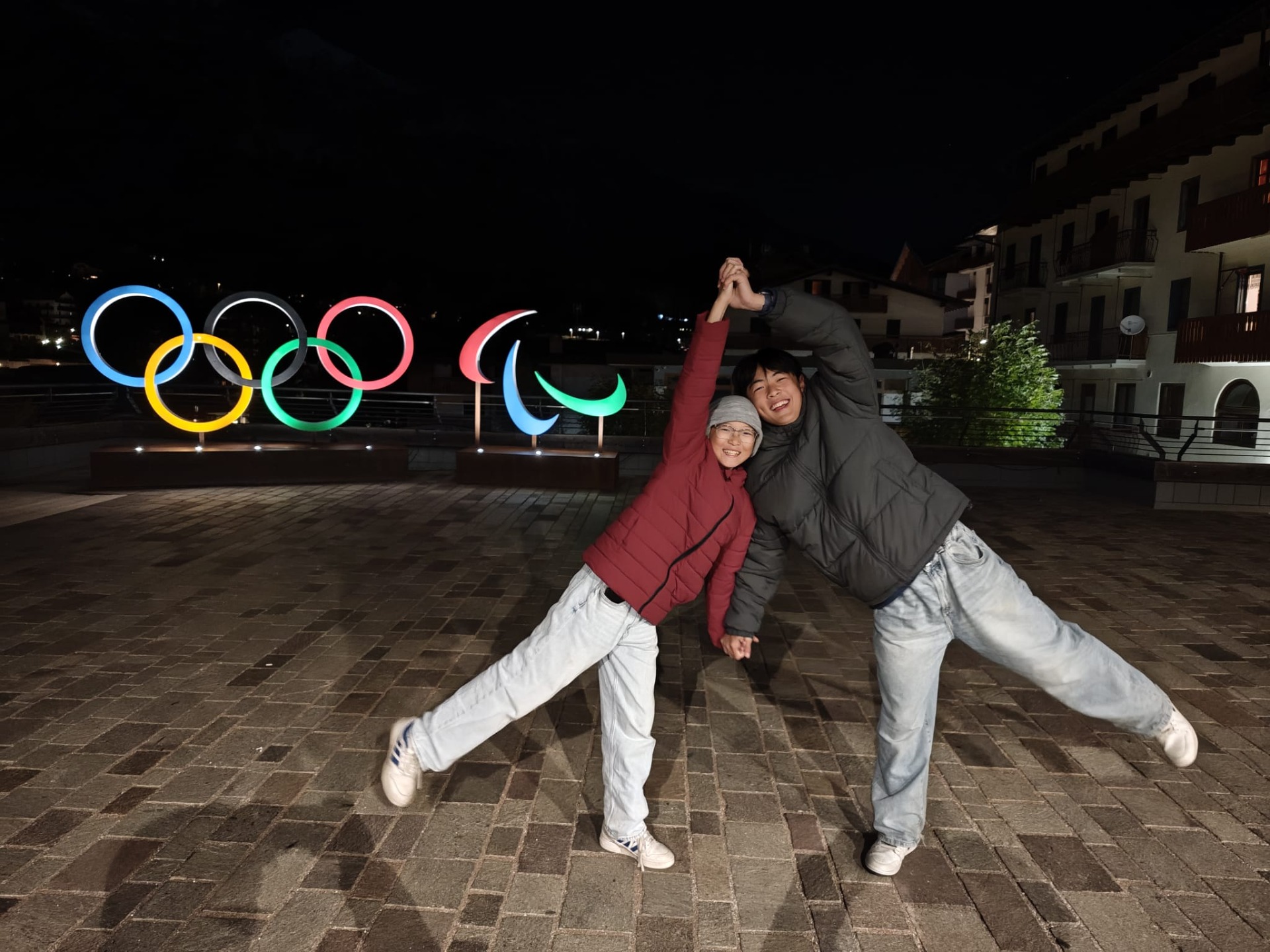 Op selfie met de Olympische Ringen!